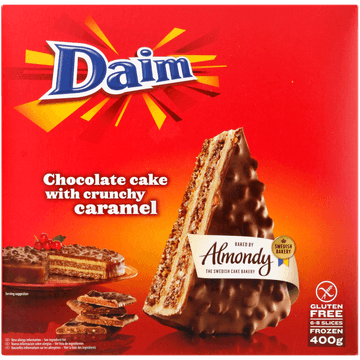 Almondy Daim - Chocolade Cake Crunchy Karamel - 400 g