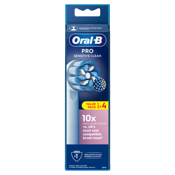 Oral-B Pro Sensitive Clean Opzetborstels, 4 Stuks