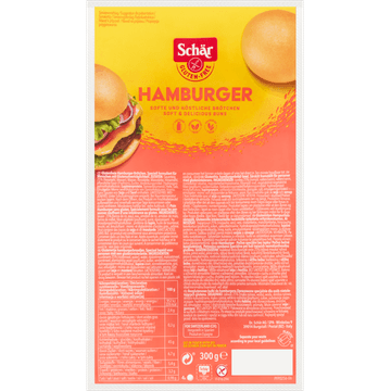 Schär Hamburger Glutenvrij 300 g