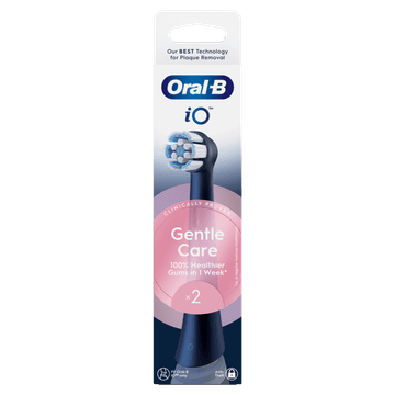 Oral-B iO Gentle Care Zwart, Originele vervangende ronde opzetborstels, 2