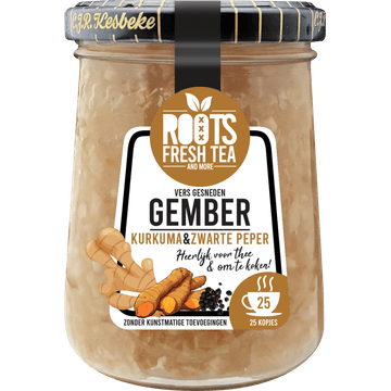 Kesbeke Roots Vers gesneden gember kurkuma & peper