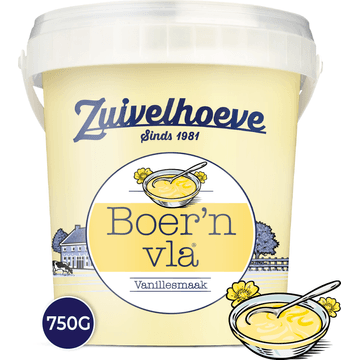 Zuivelhoeve Boer'n Vla Vanille 750g