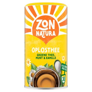 Zonnatura Oplosthee groene thee munt & kamille