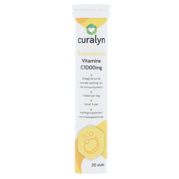 Curalyn Vitamine C 1000MG Bruistabletten 20 Stuks