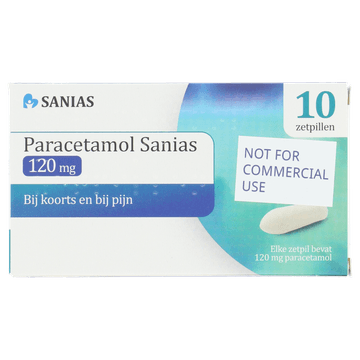 Sanias Paracetamol Zetpil 120mg 10st