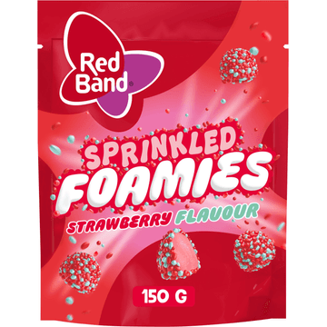 Red Band Sprinkled foamies strawberry