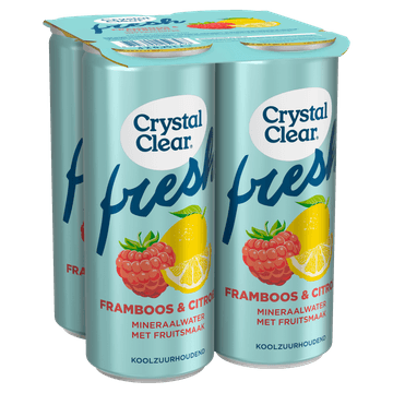Crystal Clear Framboos Citroen 4 x 250ML