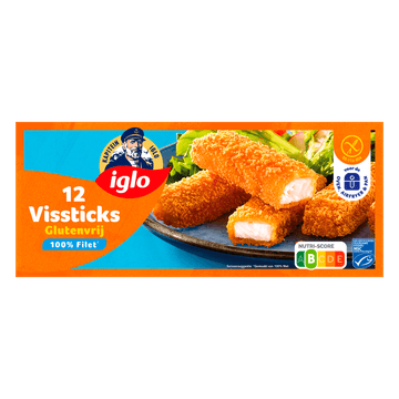 Iglo Vissticks Glutenvrij 12 Stuks