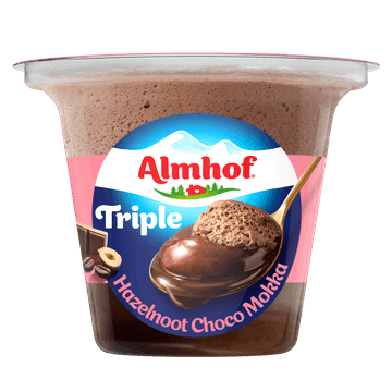 Almhof Triple Hazelnoot Choco Mokka 150g