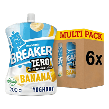 Melkunie Breaker Zero Banaan Yoghurt - 6 x 200 g