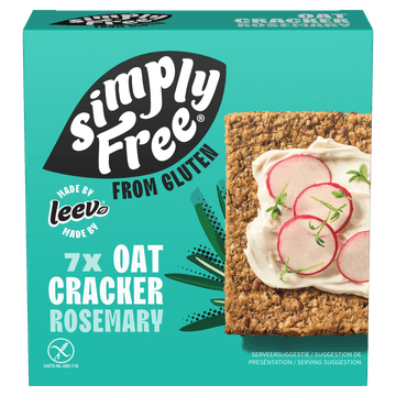 Simply Free by Leev - Haver cracker rozemarijn 100g