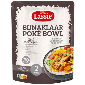 Lassie Poke bowl kant & klaar rijst 250 g