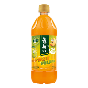 Slimpie Kids Siroop Perzik Peerrr Smaak 580 ml