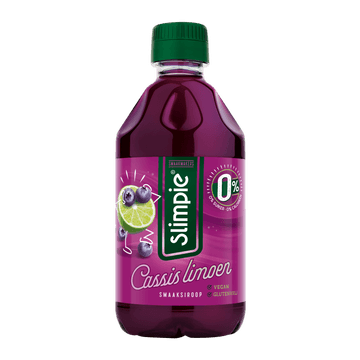 Slimpie Siroop Cassis limoen 300ML