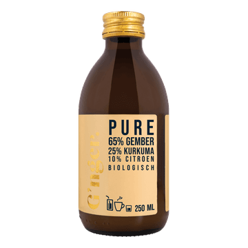 G'nger Pure 65% gember + 25% kurkuma + 20% citroen 250ml