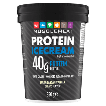 Muscle Meat Protein Icecream Madagascan Vanilla Gelato Flavor 350 g