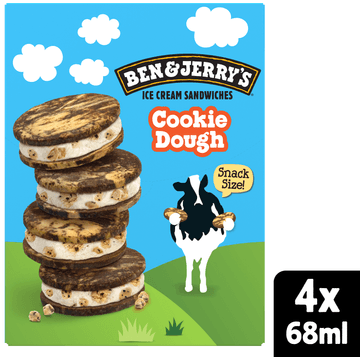 Ben & Jerry's Cookie dough sandwich