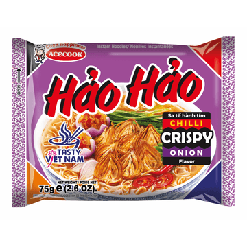 Hao Hao Instant Noedels Chili Krokante Ui-smaak 75g