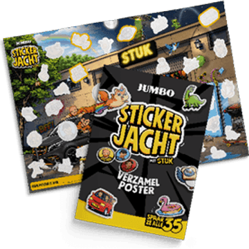 Jumbo Poster Stickerjacht